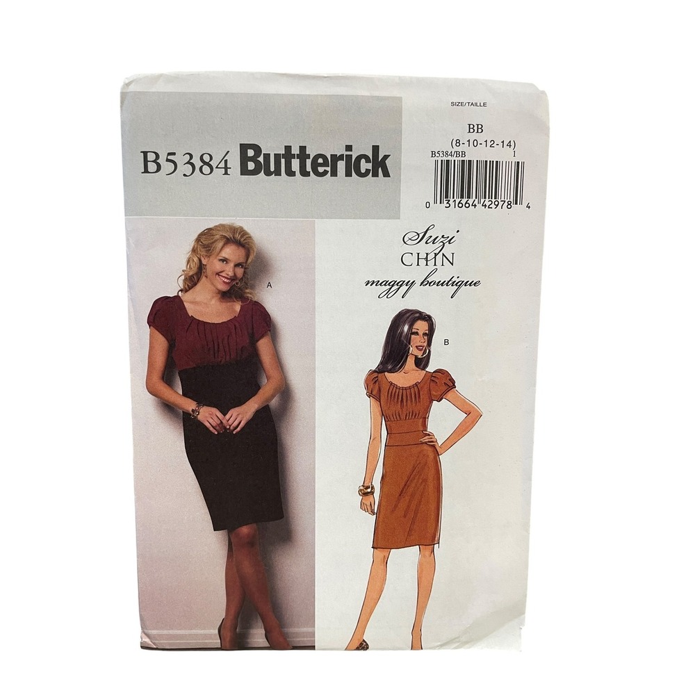 Butterick Sewing Pattern Women Size 8-14 B5384 Suzi Chin Maggy Boutique Dress